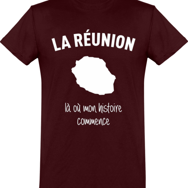 T-shirt La Réunion Là où mon histoire commence