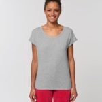 t shirt manches repliees stella rounder gris