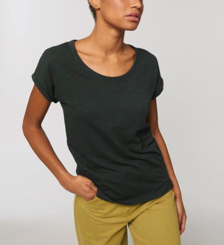 T-shirt Manches repliées Stella Rounder Noir 🇫🇷 🌱