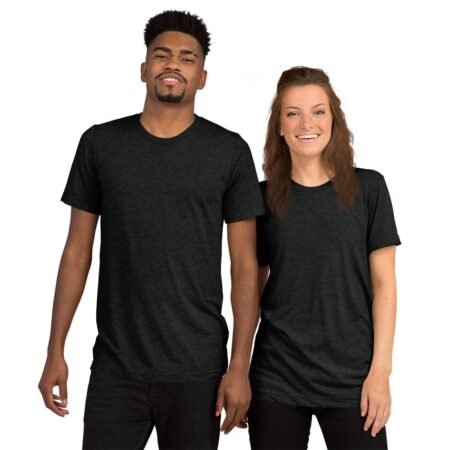 unisex tri blend t shirt charcoal black triblend front 61dc7deacfb8c