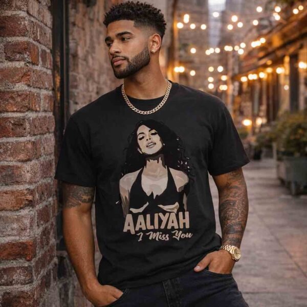 T-shirt Aaliyah I Miss You Unisexe