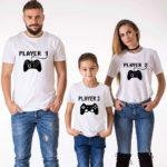 T-shirts assortis Matchy Matchy Manette de jeux Player