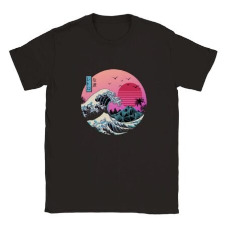 T-shirt Grande vague Kanagawa Rétro