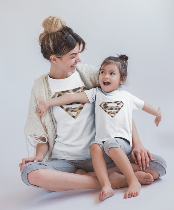 T-shirt matchy matchy Mère fille ou garcon Superman