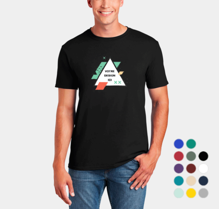 T-shirt Personnalisé Homme Coton Classique - Gildan 64000