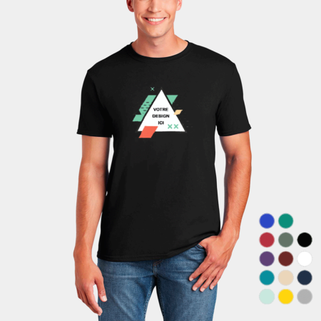 T-shirt Personnalisé Homme Coton Classique - Gildan 64000