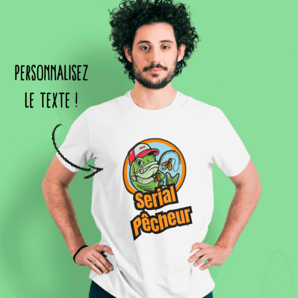T-shirt Pêcheur personnalisé