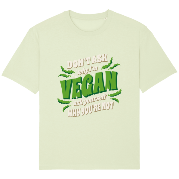 T-shirt Vegan Ample Unisexe Stanley FUSER – Stem Green – Face