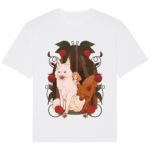 T-shirt Conte Féérique Loups – Burgundy – Face