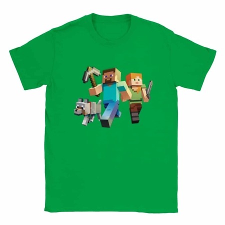 t-shirt minecraft enfant