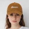 Casquette personnalisée brodée velours côtelé