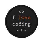 Privé : Patch brodé Geek I Love Coding