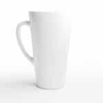 Mug à café Latte en céramique blanche 483 ml