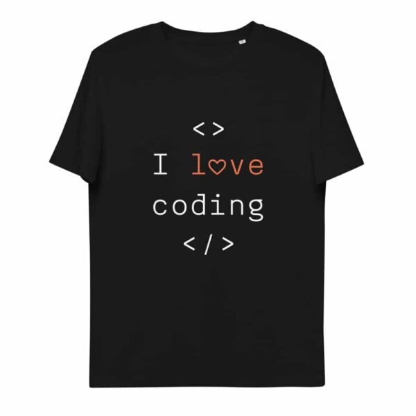 T-shirt I love coding