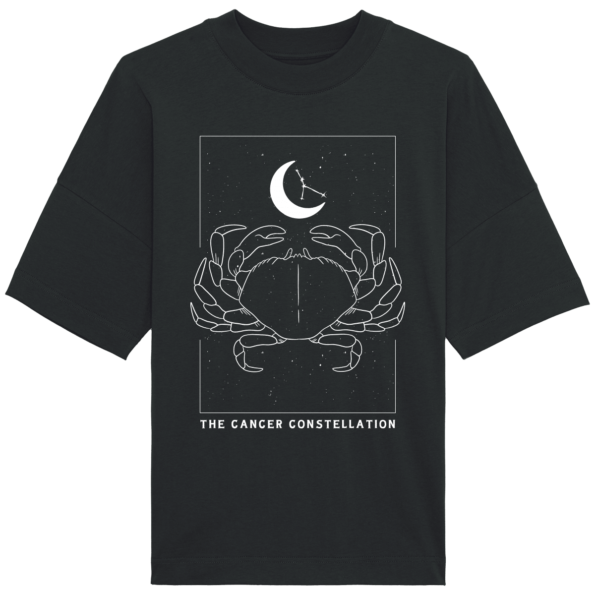 T-Shirt Oversize Cancer Constellation – Black – Face