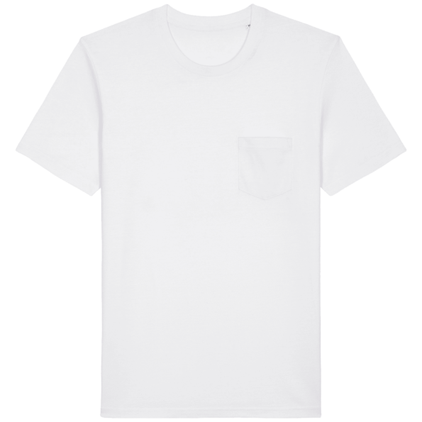 T-Shirt Unisexe Poche – Stanley Creator Pocket – White – Face
