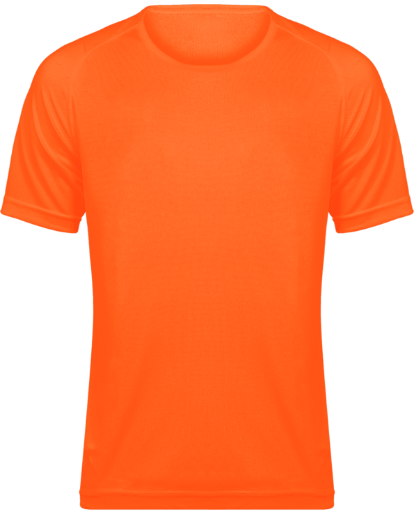T-shirt Sport Homme – Fluorescent Orange – Face
