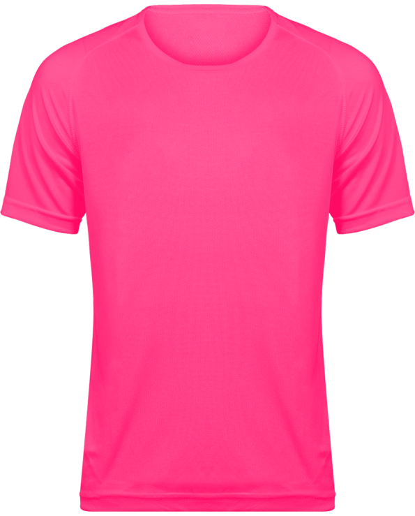 T-shirt Sport Homme – Fuchsia – Face