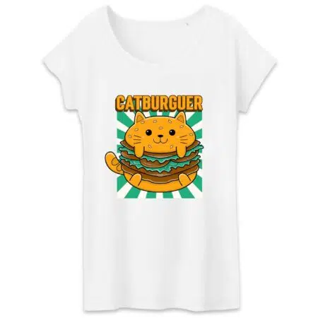 T-shirt Femme Catburger