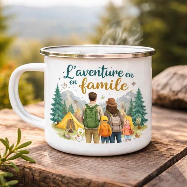 Mug émaillé personnalisable
