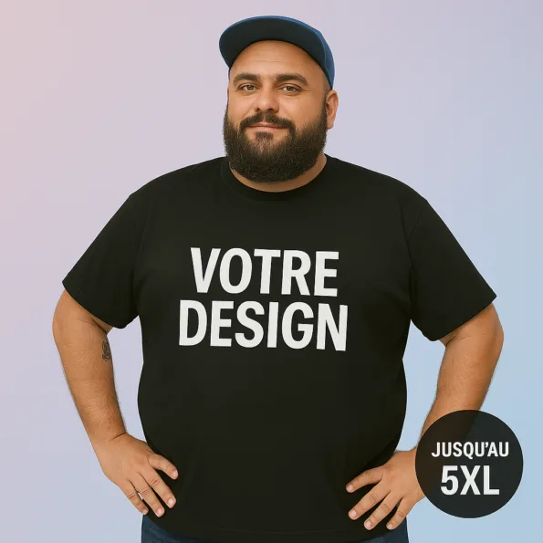 Tee-shirt personnalisé grande taille