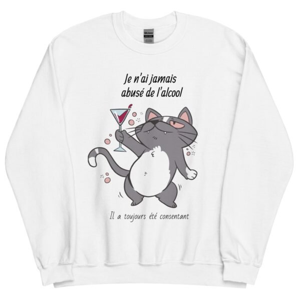 Privé : Sweat humour Chat alcool