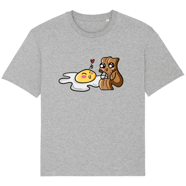 T-Shirt Oeuf Bacon – Heather Grey – Face
