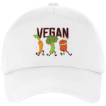 Casquette Vegan Légumes – White – Face
