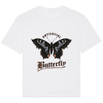 T-Shirt Papillon Antisocial Butterfly – Natural Raw – Face
