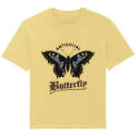 T-Shirt Papillon Antisocial Butterfly – Natural Raw – Face
