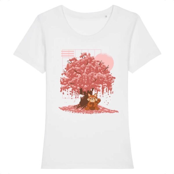 T-shirt Cerisier japonais panda roux