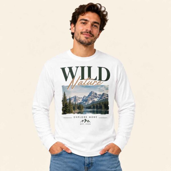 t-shirt manches longues personnalisé homme