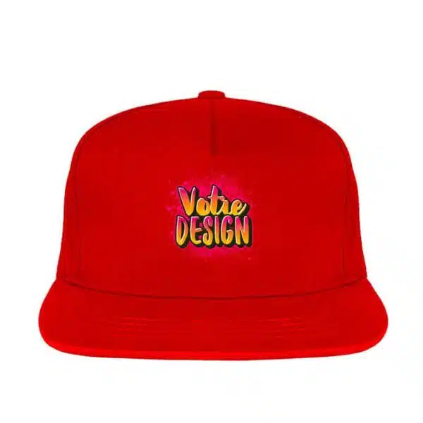Casquette personnalisée Snapback Rouge