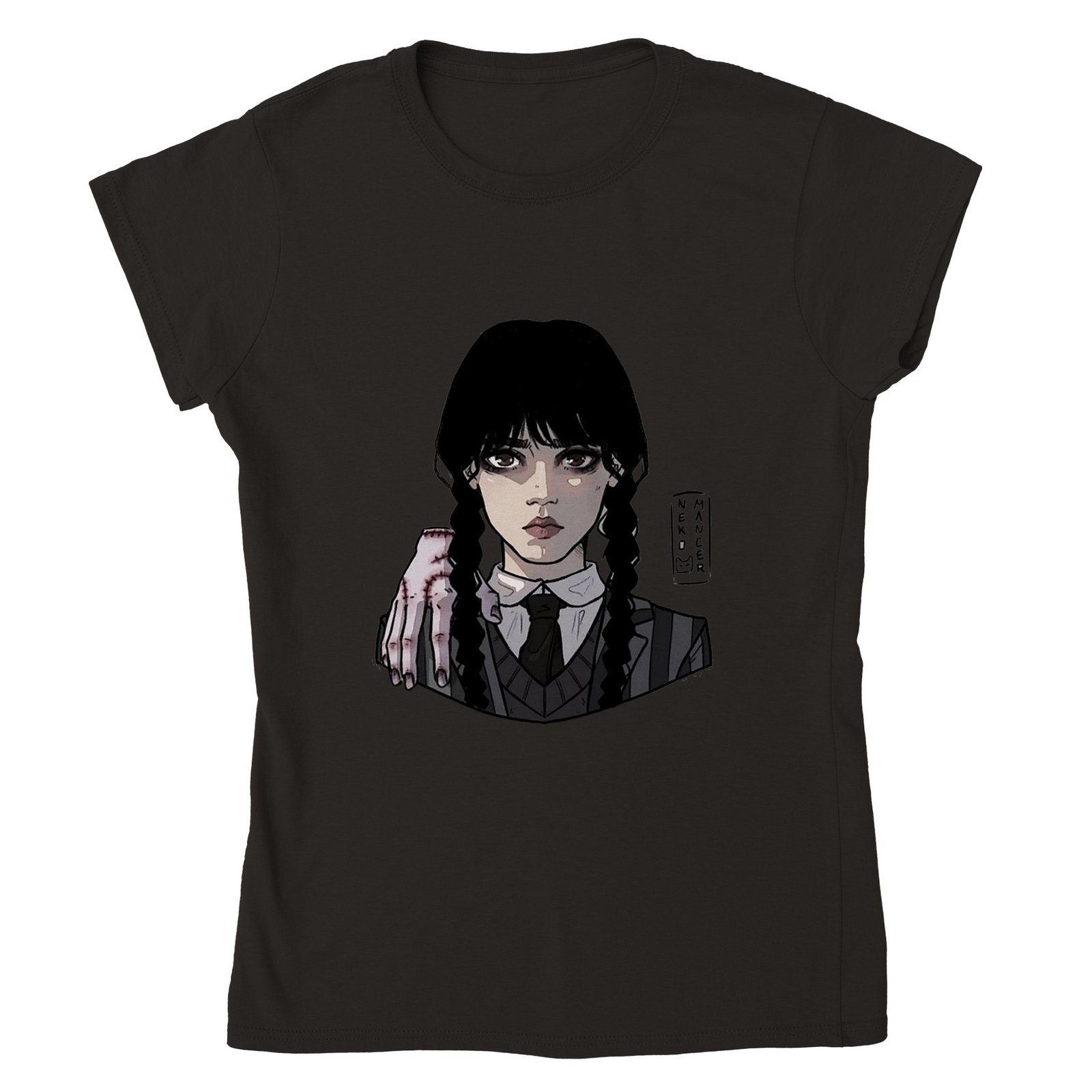 T-shirt Mercredi Addams femme
