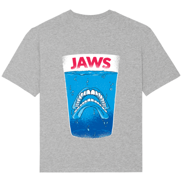 T-Shirt Les Dents de la Mer Parodie – Heather Grey – Dos