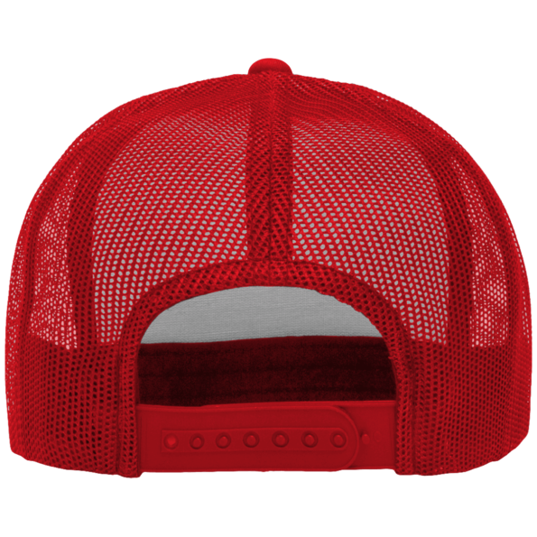 Casquette personnalisée Visière Plate bicolore Rouge – Red / White – Dos