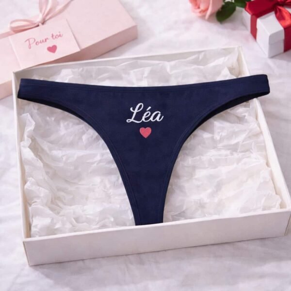 string personnalisable bleu marine