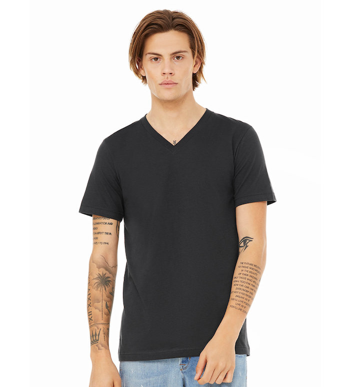 T-shirt Col V Unisexe Coton – BELLA CANVAS 3005