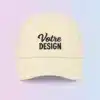 Casquette pastel personnalisée brodée 2