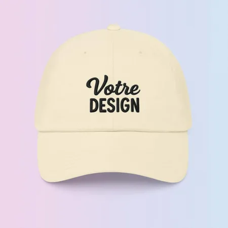 Casquette pastel personnalisée brodée 2