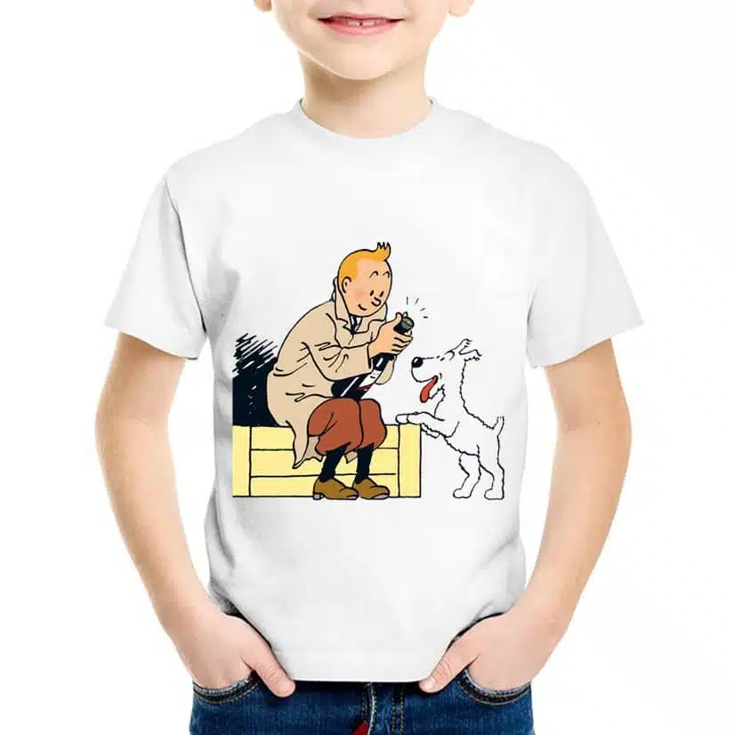 T shirt Tintin et Milou enfant A