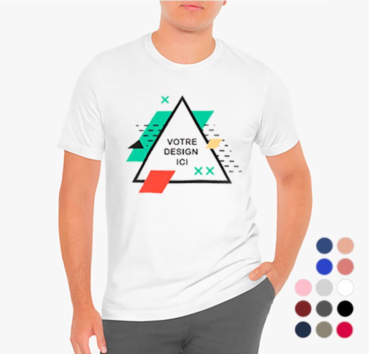 T-shirt Unisexe Personnalisé Coton – BELLA CANVAS 3001