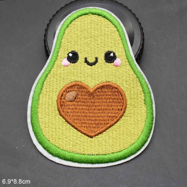 Patch brodé Avocat Coeur Kawaii