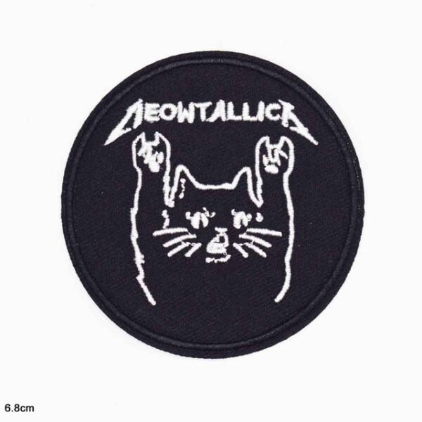 Patch Brodé Metallica Parodie Chat