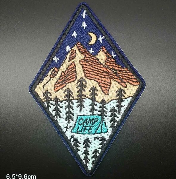Patch brodé Montagne nuit étoilée