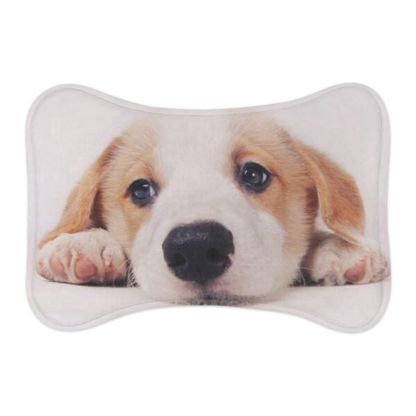 Tapis personnalisé chien chat en forme d’os