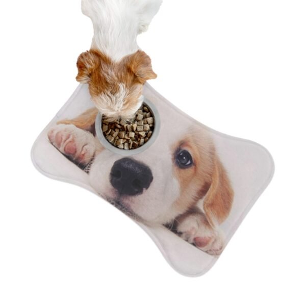 Tapis personnalisé chien chat en forme d’os