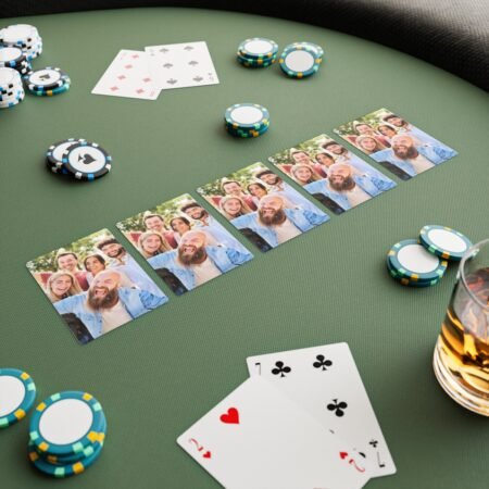 Jeu de cartes Poker personnalisé photo