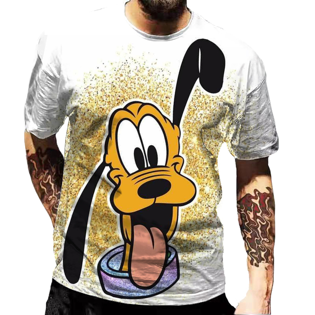 T-shirt Full print 3D Disney Pluto