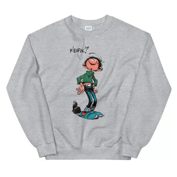 Sweat Gaston Lagaffe Unisexe à Col Rond